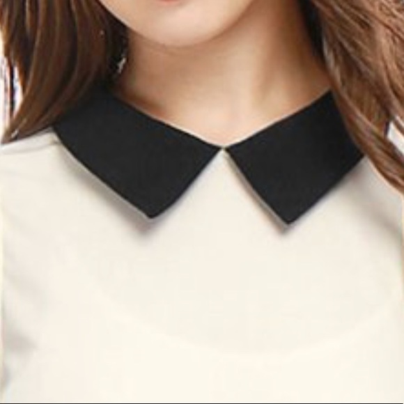 PeterPan Black Collar Sleeveless Jersey Mini Dress - Picture 4 of 5